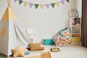 Quarto de criança decoração montessoriano