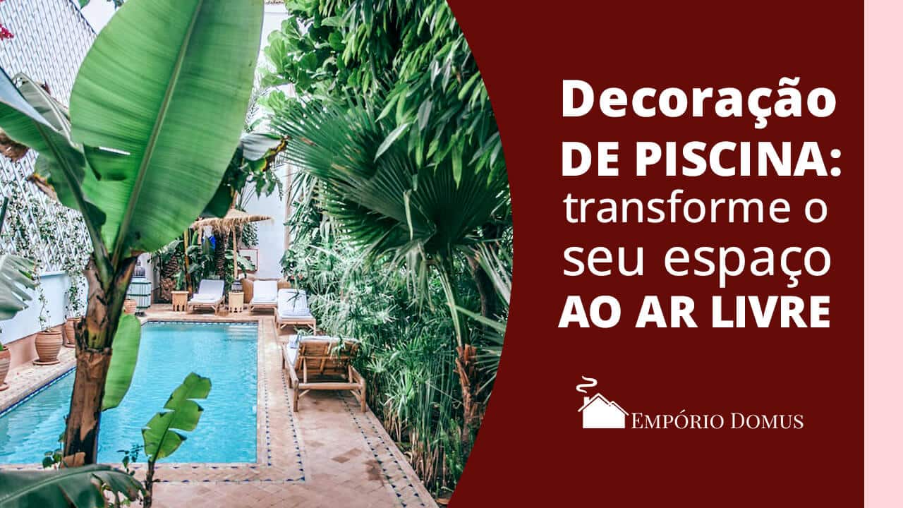 decoração de piscina