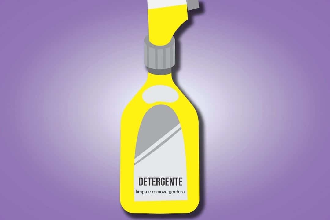 Detergente: limpa e remove gordura